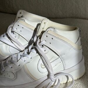 Nike White Leather High-Tops